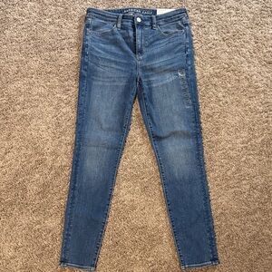 American Eagle Outfitters Women's Dark Blue Skinny Jeans